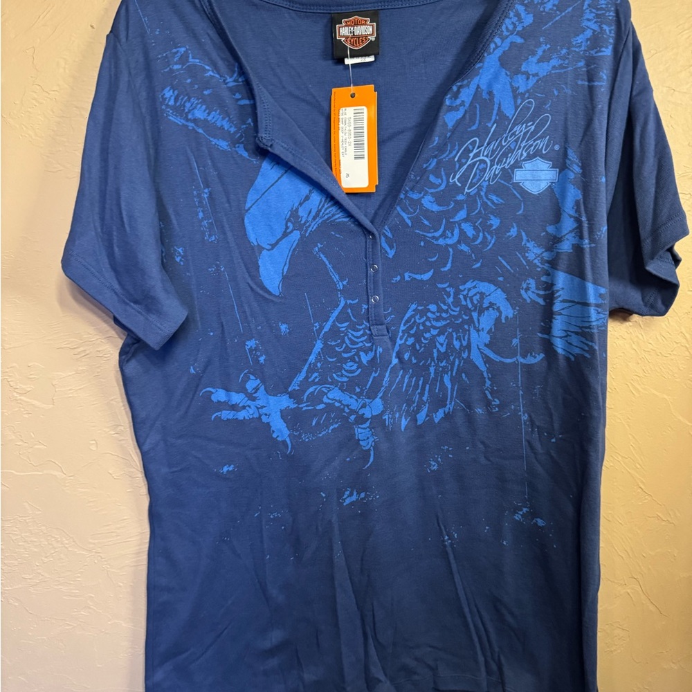 Harley-Davidson Men's Navy Eagle Tee